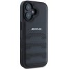 Oryginalne Etui AMG do iPhone 16 | Skóra Naturalna | Tłoczone Linie | Black Logo